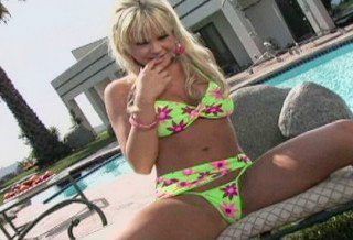 Green Bikini for Charlie Sheen